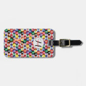 Monogram Billiard Pool Ball-ontwerp Bagagelabel (Voorkant horizontaal)