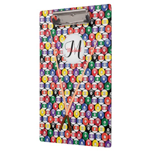 Monogram Billiards Ball Pattern Klembord (Links)