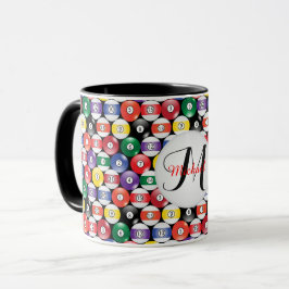 Monogram Billiards Ball Pattern Mok