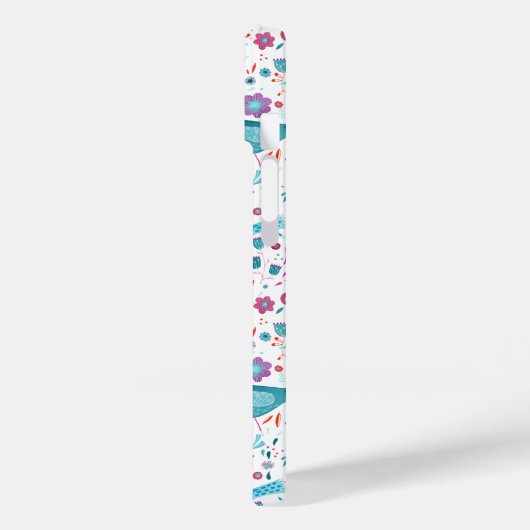 Monogram Bird Pattern Case-Mate iPhone Case (Achterkant / Links)