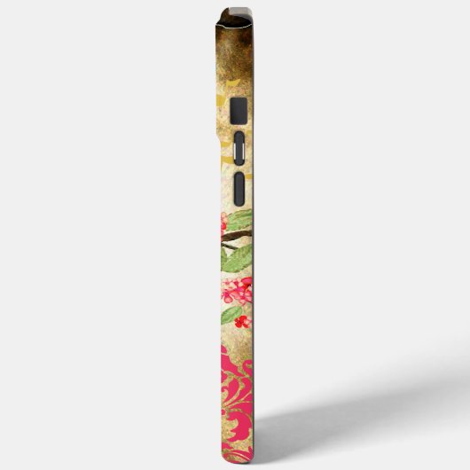 Monogram Birdcage Bird Damask Case-Mate iPhone Case (Achterkant / Links)