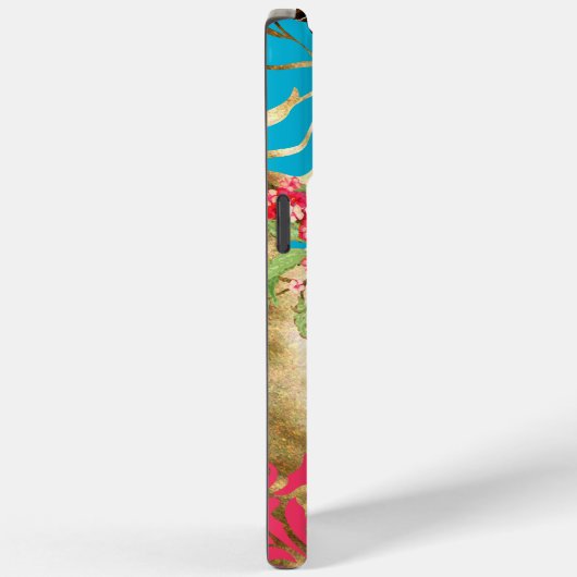 Monogram Birdcage Bird Damask Case-Mate iPhone Case (Achterkant / Rechts)