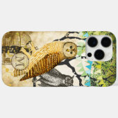 Monogram Birdcage  Owl Birch Tree iPhone Case-Mate iPhone Case (Achterkant (horizontaal))