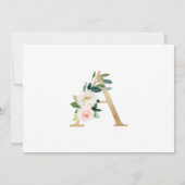 Monogram Birth kondiging Aankondiging (Achterkant)