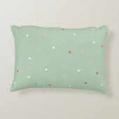 Monogram Birthday Zebra en oerwoud l Nursery Green Accent Kussen (Achterkant)