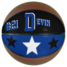 Monogram Black, Blue en White Basketball Basketbal