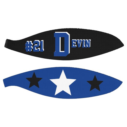 Monogram Black, Blue en White Basketball Basketbal (Panelen)