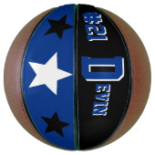 Monogram Black, Blue en White Basketball Basketbal (Verticaal)