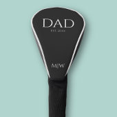 Monogram Black Dad Typografie Golfheadcover
