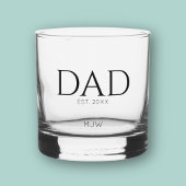 Monogram Black Dad Typografie Whisky Glas