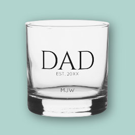 Monogram Black Dad Typografie Whisky Glas