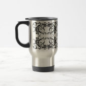 Monogram Black Damask Reisbeker (Links)
