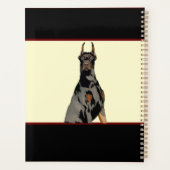monogram Black Doberman Pincher Black & Tan Planner (Achterkant)