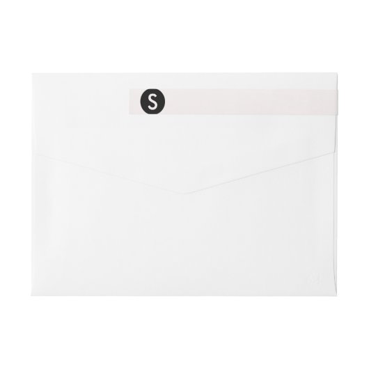 Monogram Black en Gold Border (Achterkant)