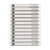 Monogram Black en Gold Border (Vel)