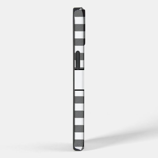 Monogram Black en White Buffalo Pset Trendy Case-Mate iPhone Case (Achterkant / Rechts)