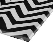Monogram Black en White Chevron Cutting Board Snijplank (Hoek)