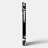 Monogram Black en White Damask iPad Air Case (Achterkant / Links)