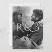 Monogram Black en White Mountains Kaart (Voorkant)