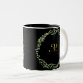 MONOGRAM BLACK GOLD EUCALYPTUS 2 COFFEE MOK (Voorkant rechts)
