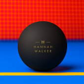 Monogram Black Gold | Moderne minimalistische lega Pingpongbal