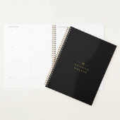 Monogram Black Gold | Moderne minimalistische lega Planner (Display)