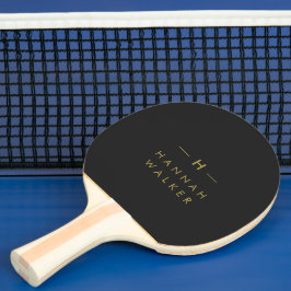 Monogram Black Gold | Moderne minimalistische lega Tafeltennisbatje