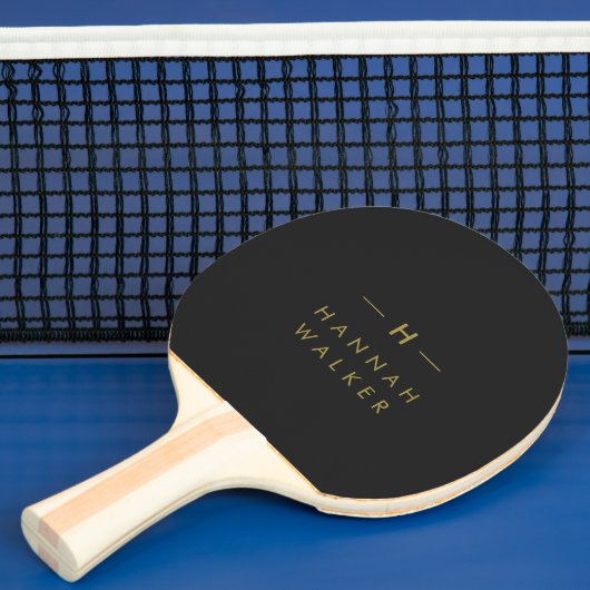 Monogram Black Gold | Moderne minimalistische lega Tafeltennisbatje (Insitu)