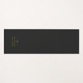 Monogram Black Gold | Moderne minimalistische lega Yogamat (Voorkant (horizontaal))