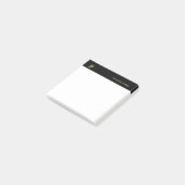 Monogram Black Gold White Modern Simple Sjabloon Post-it® Notes (Schuin)