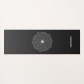 Monogram Black Ombre Modern Yoga Mat (Achterkant (horizontaal))