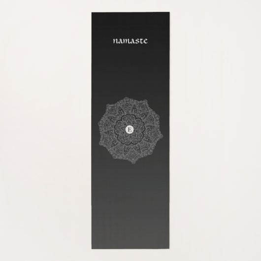 Monogram Black Ombre Modern Yoga Mat (Achterkant)