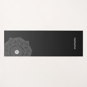 Monogram Black Ombre Modern Yoga Mat (Voorkant (horizontaal))