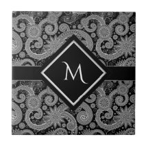 Monogram Black Paisley
