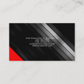 Monogram Black Red Consultant Visitekaartje (Achterkant)