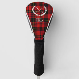 Monogram Black Red Wallace Tartan Golfheadcover