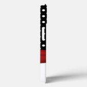 Monogram Black Red White Polka Dot iPad Air Case (Achterkant / Rechts)