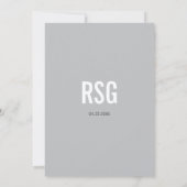 Monogram Black Tallit Bar Mitswa Kaart (Achterkant)