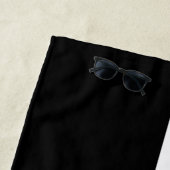 Monogram Black White Beach Towel Strandlaken (In situ)