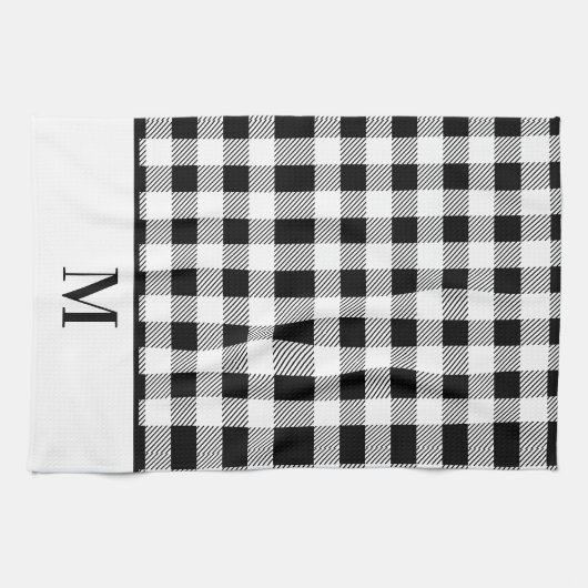 Monogram Black White Buffalo Pset Bath Theedoek (Horizontaal)