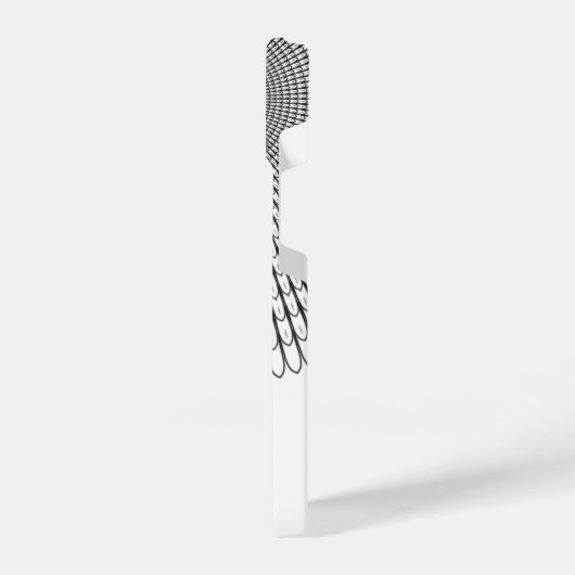 Monogram Black White Butterfly Trail iPhone Hoesje (Linkerkant)