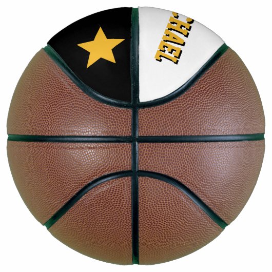 Monogram Black, White en Gold Basketbal (Rechts)