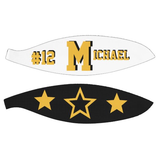 Monogram Black, White en Gold Basketbal (Panelen)