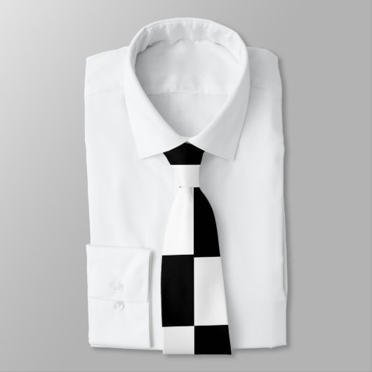 Monogram Black White, gecheckt met Trendy Stylish  Stropdas (Gebonden)