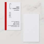 Monogram Black White Grey Visitekaartje (Voorkant / Achterkant)