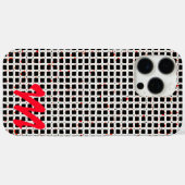 Monogram Black White Pattern  Case-Mate iPhone Case (Achterkant (horizontaal))