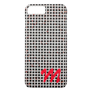 Monogram Black White Pattern  Case-Mate iPhone Case