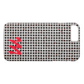 Monogram Black White Pattern  Case-Mate iPhone Case (Achterkant (Horizontaal))