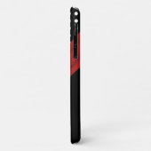 Monogram Black White Red Polka Dots iPhone 11 hoes (Achterkant/links)