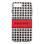 Monogram Black White Trendy Elegant Pattern Case-Mate iPhone Case (Achterkant)